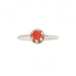 Anillo de plata con coral de Tabata Morgana